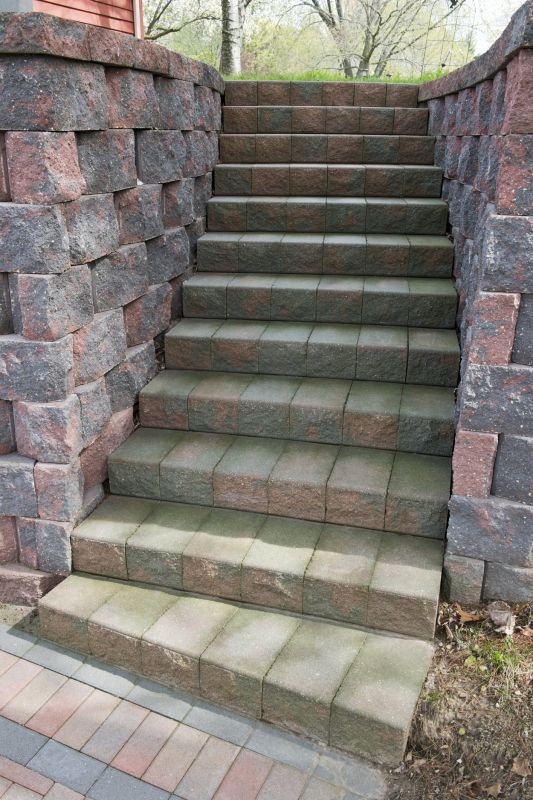 Limestone Walkway Installation