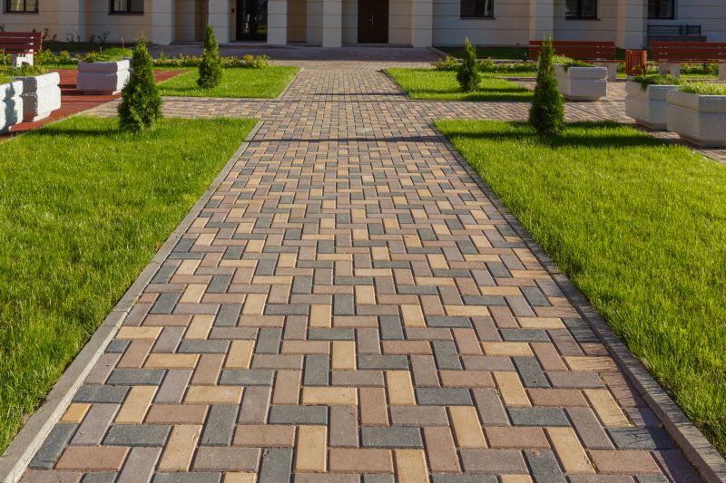 Sidewalk Pavers Installation