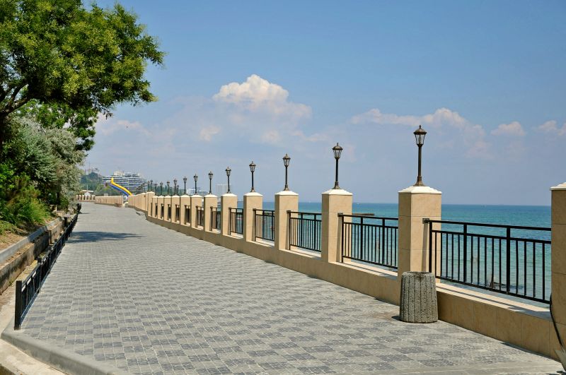 Stone Sidewalk Installation